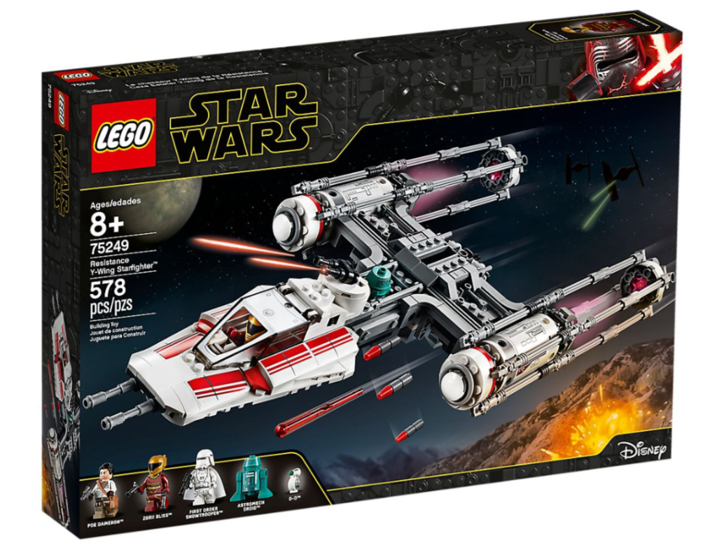 Model LEGO® Star Wars™ Myśliwiec Y-Wing Ruchu Oporu