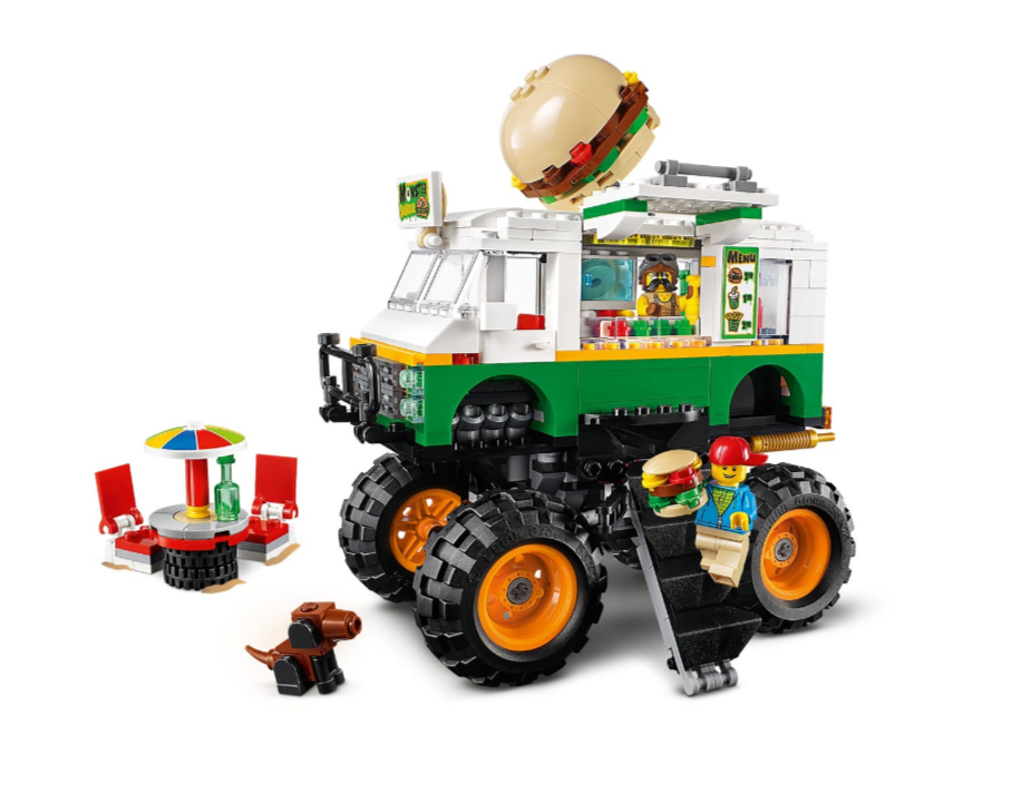 LEGO CREATOR Monster Truck z Burgerami - zabawkitotu